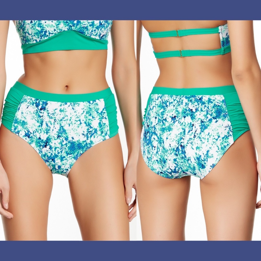 NEW Tart Arhrodie High Waist Bikini BOTTOMS‎ ONLY Pixel Reptile [SZ XS ]
